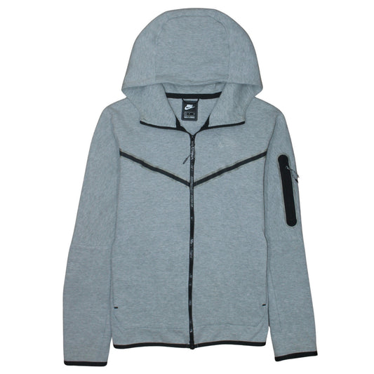 Mens UK Size S Nike Grey Full Zip Hoodie