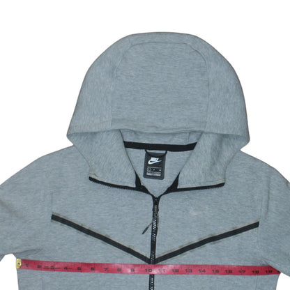 Mens UK Size S Nike Grey Full Zip Hoodie