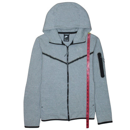 Mens UK Size S Nike Grey Full Zip Hoodie