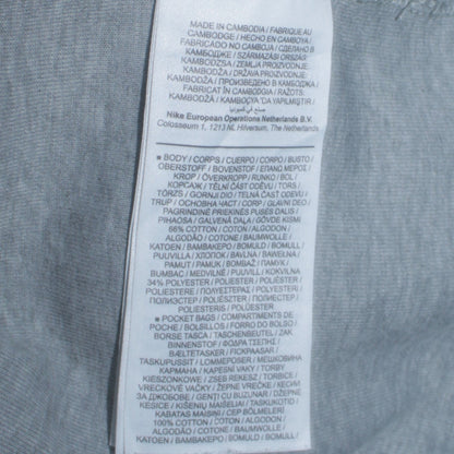 Mens UK Size S Nike Grey Full Zip Hoodie