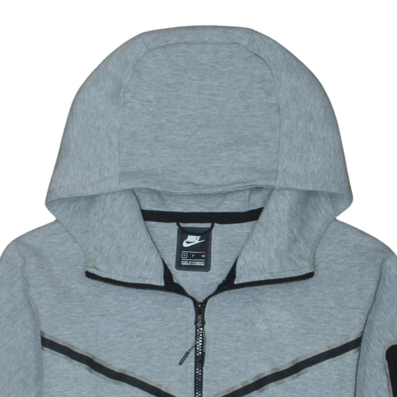 Mens UK Size S Nike Grey Full Zip Hoodie