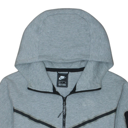 Mens UK Size S Nike Grey Full Zip Hoodie