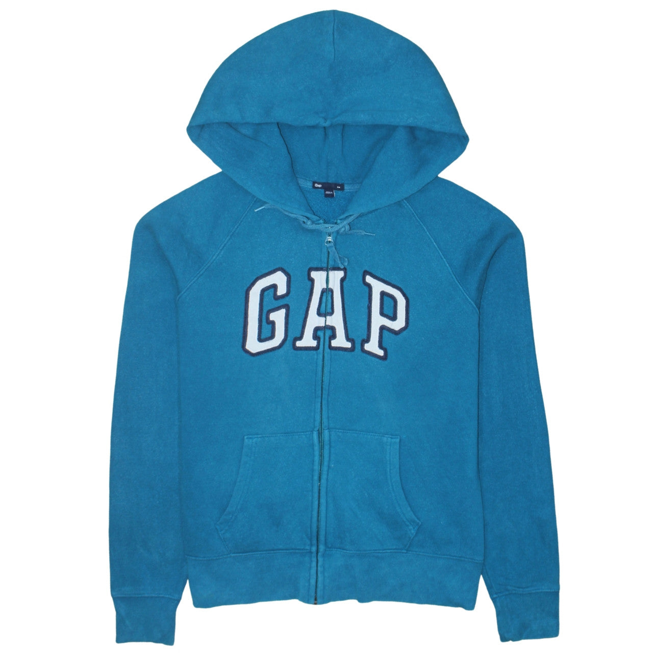 Womens UK Size M Gap Blue Full Zip Hoodie
