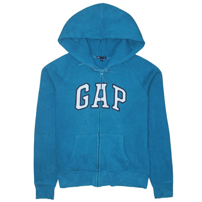 Womens UK Size M Gap Blue Full Zip Hoodie