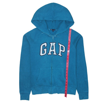 Womens UK Size M Gap Blue Full Zip Hoodie