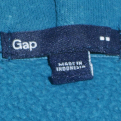Womens UK Size M Gap Blue Full Zip Hoodie
