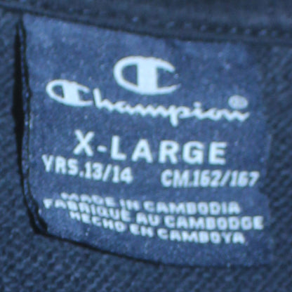 Champion Boys Blue Crew Neck Logo Pullover Sweatshirt 13-14 Years