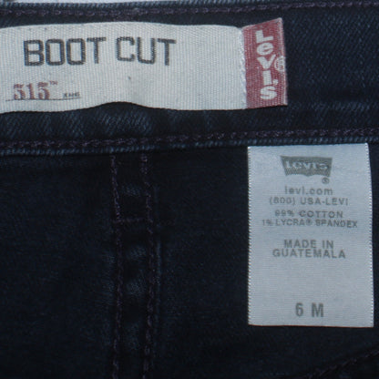 Levi's Women's Blue 515 Bootcut Stretch Jeans Size 6 Regular