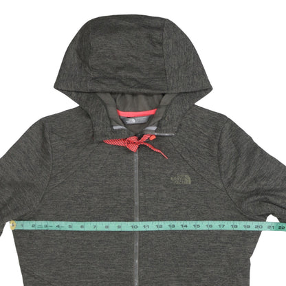 Womens UK Size L The North Face Grey Full Zip Hoodie