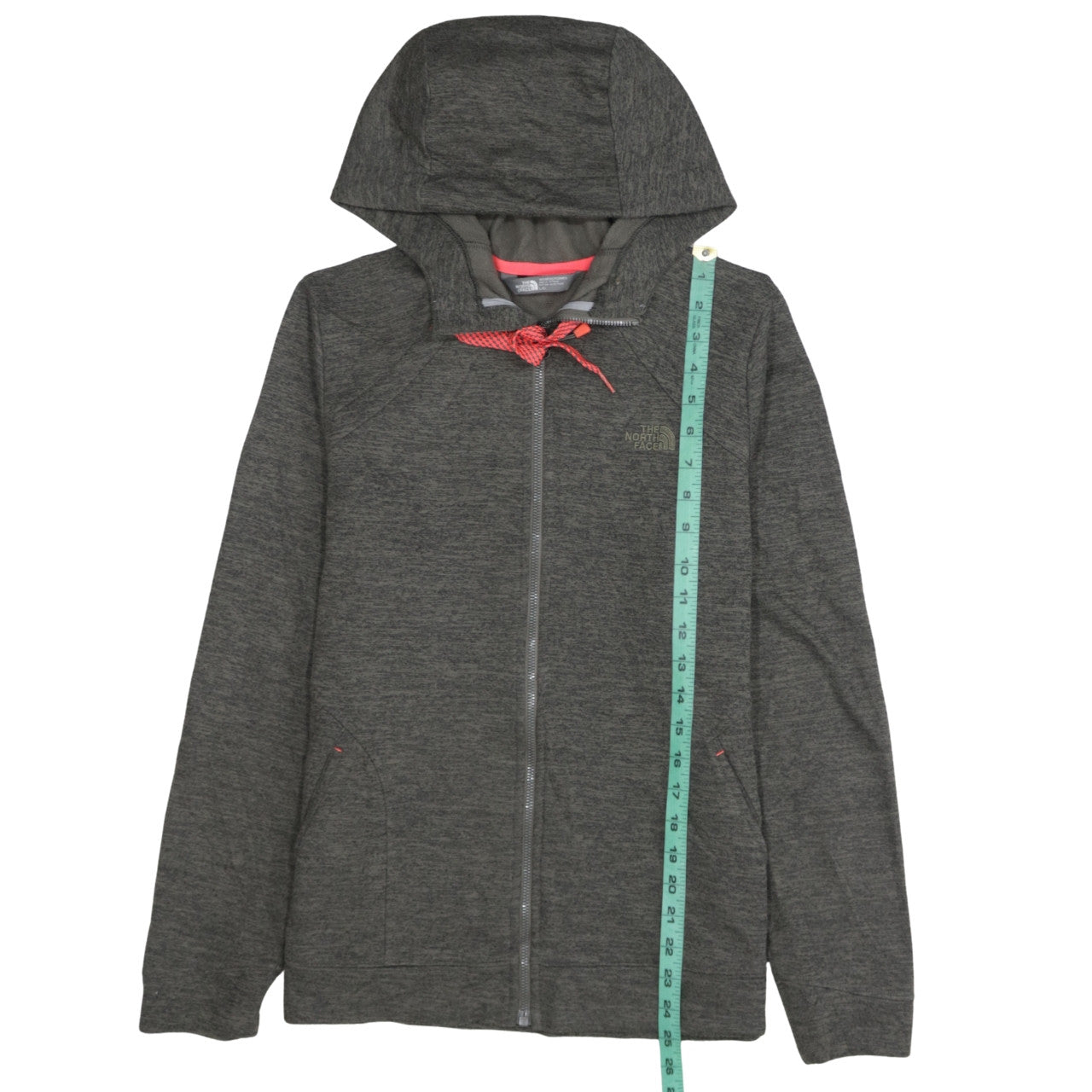 Womens UK Size L The North Face Grey Full Zip Hoodie