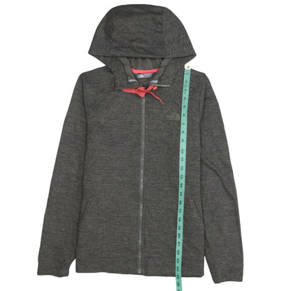 Womens UK Size L The North Face Grey Full Zip Hoodie