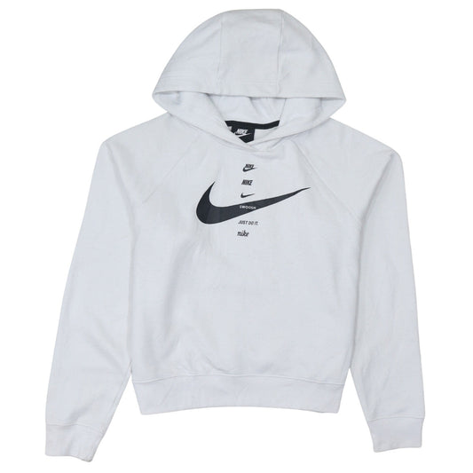 Womens UK Size S Nike White Pullover Hoodie