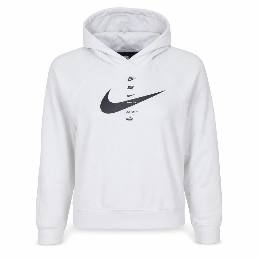Womens UK Size S Nike White Pullover Hoodie