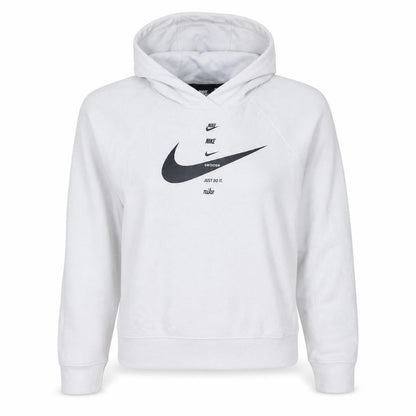 Womens UK Size S Nike White Pullover Hoodie