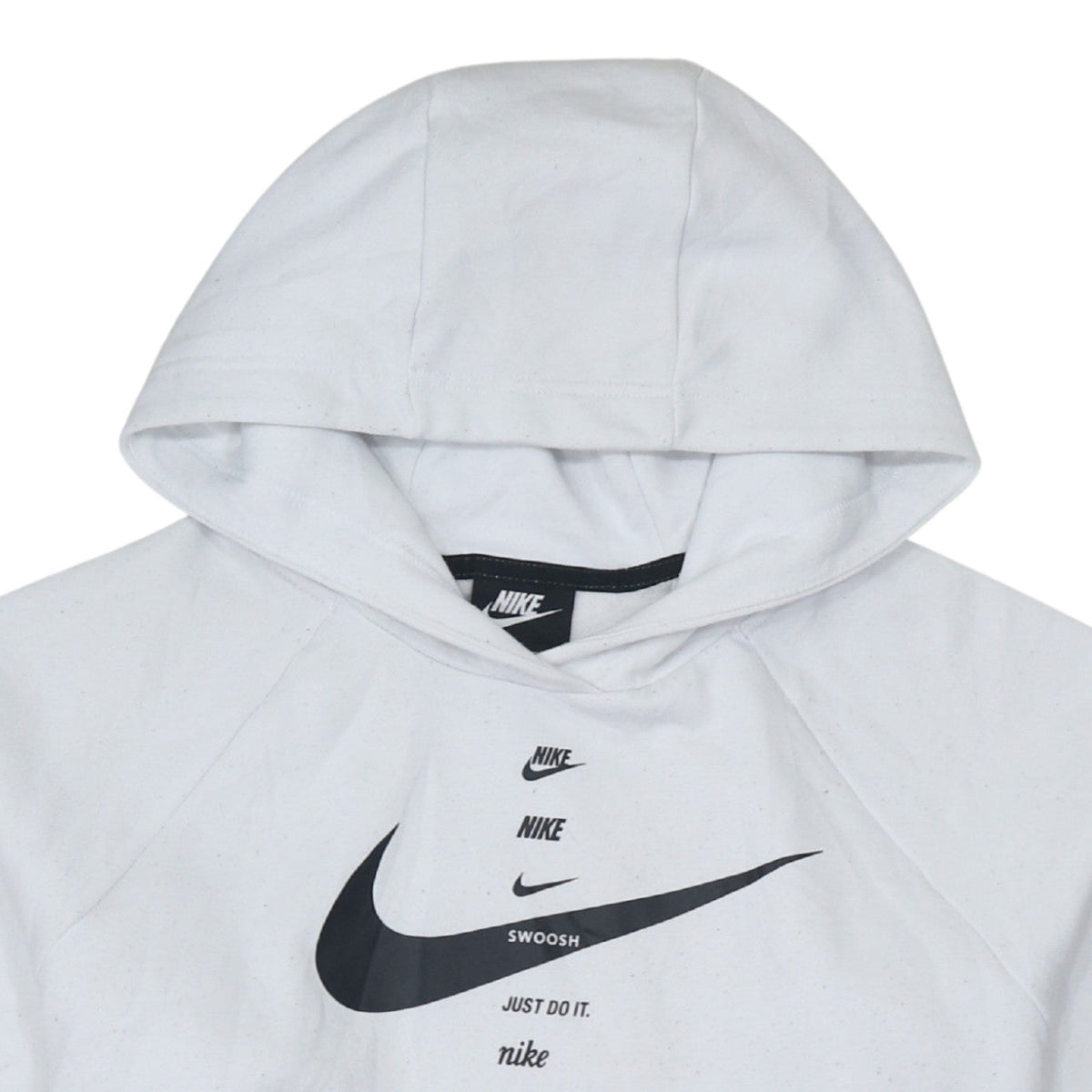 Womens UK Size S Nike White Pullover Hoodie