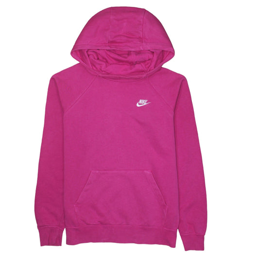 Womens UK Size S Nike Pink Pullover Hoodie