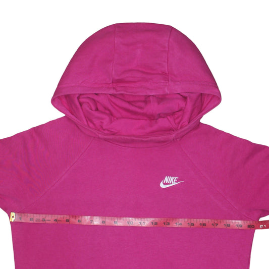 Womens UK Size S Nike Pink Pullover Hoodie