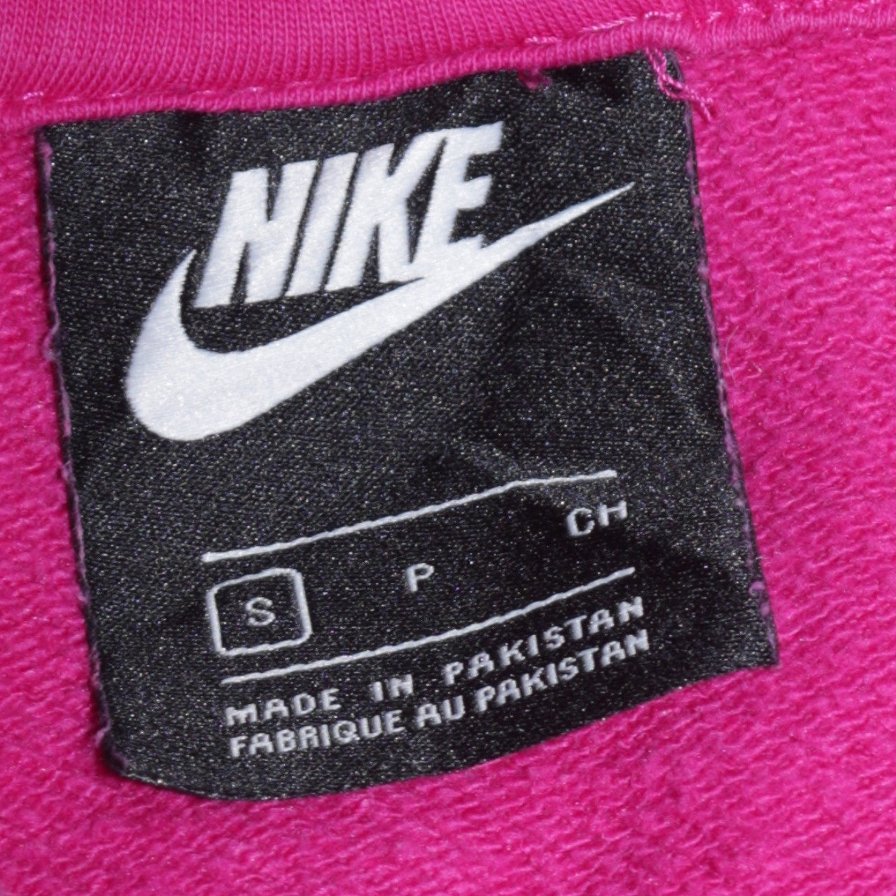 Womens UK Size S Nike Pink Pullover Hoodie