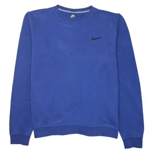 Mens UK Size L Nike Blue Pullover Sweatshirt