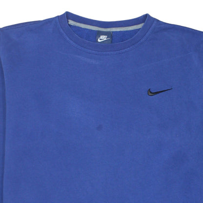Mens UK Size L Nike Blue Pullover Sweatshirt