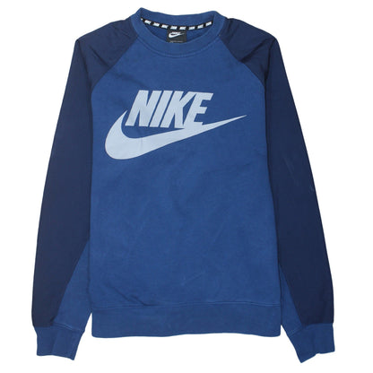Mens UK Size M Nike Blue Pullover Sweatshirt