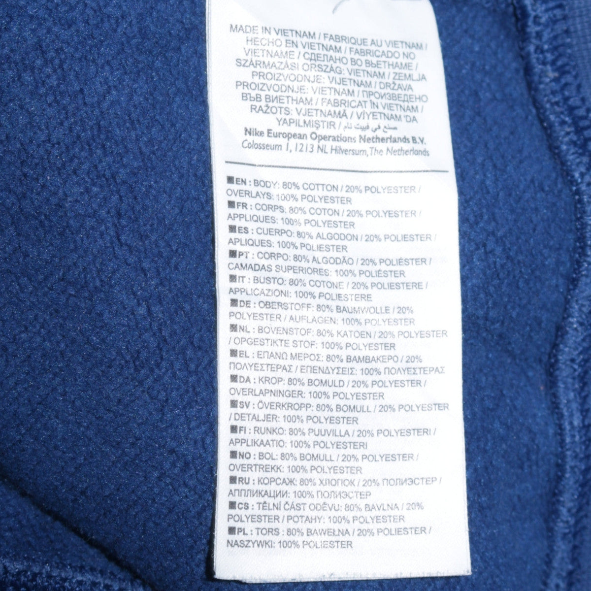 Mens UK Size M Nike Blue Pullover Sweatshirt