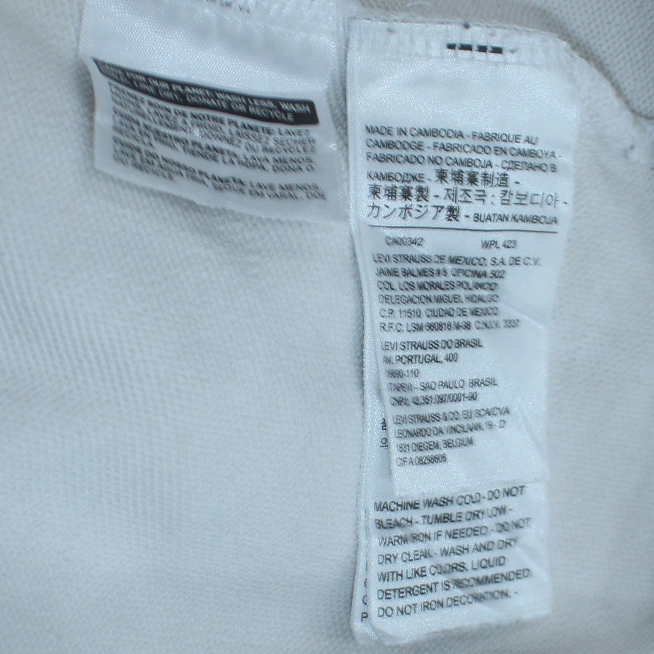 Mens UK Size M Levi's White Pullover Hoodie