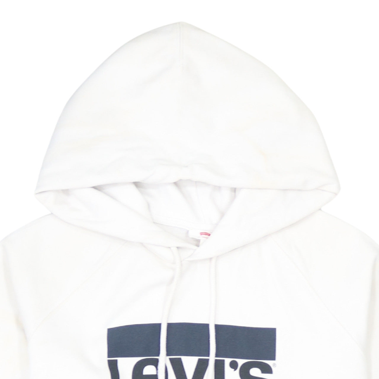 Mens UK Size M Levi's White Pullover Hoodie