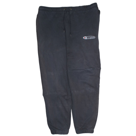 Mens UK Size XL Champion Regular Fit Sweatpants Black Trousers