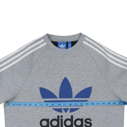 Mens UK Size M adidas Grey Pullover Sweatshirt