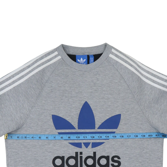 Mens UK Size M adidas Grey Pullover Sweatshirt
