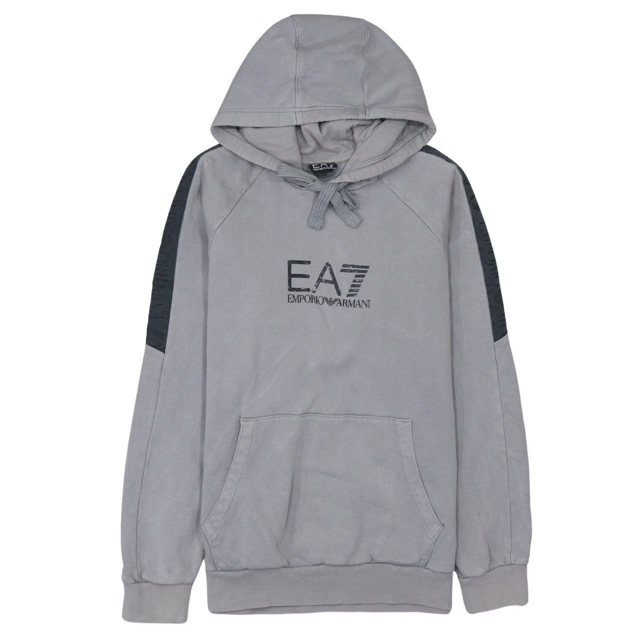 Mens UK Size L Emporio Armani Grey Pullover Hoodie
