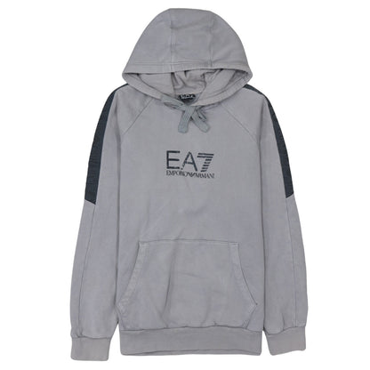 Mens UK Size L Emporio Armani Grey Pullover Hoodie