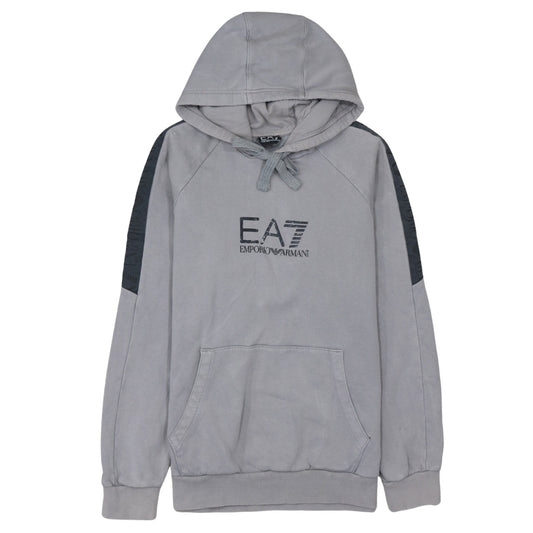 Mens UK Size L Emporio Armani Grey Pullover Hoodie