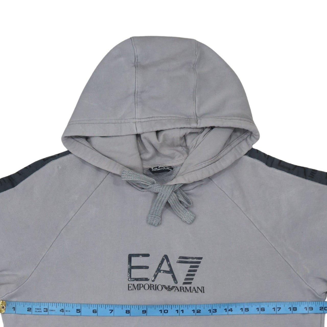 Mens UK Size L Emporio Armani Grey Pullover Hoodie