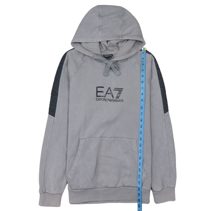 Mens UK Size L Emporio Armani Grey Pullover Hoodie