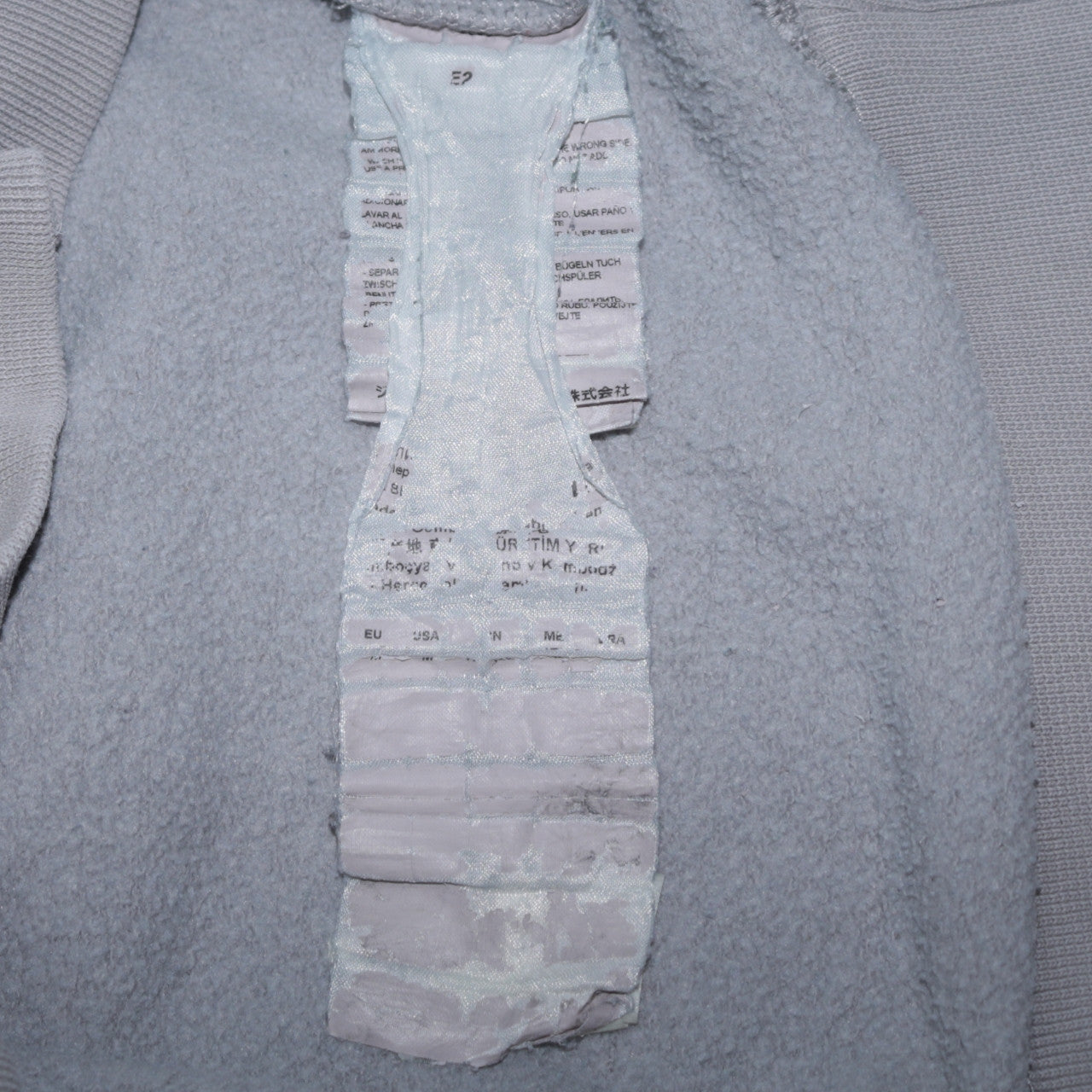 Mens UK Size L Emporio Armani Grey Pullover Hoodie