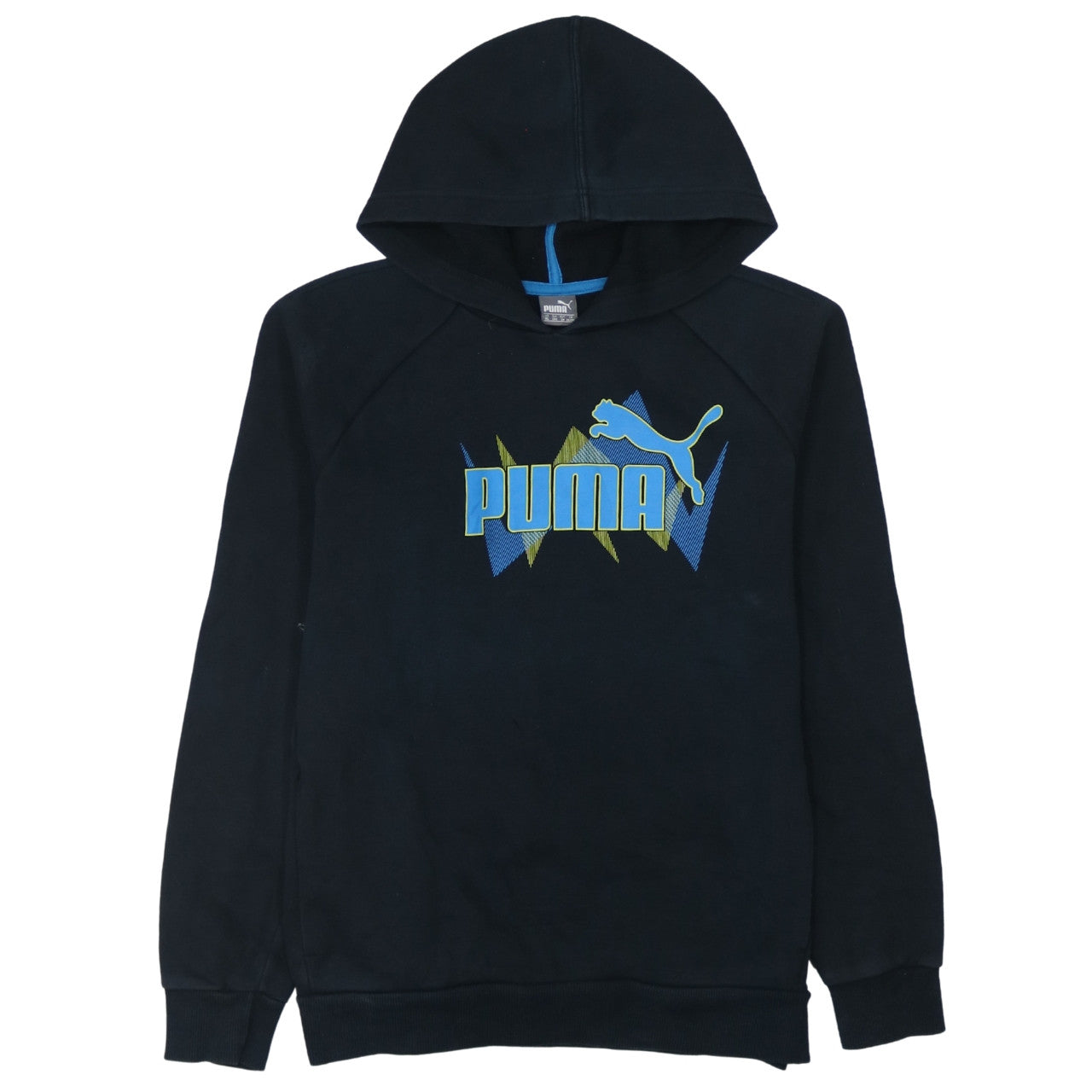Teens UK Size 164 PUMA Black Pullover Hoodie