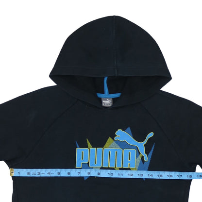 Teens UK Size 164 PUMA Black Pullover Hoodie