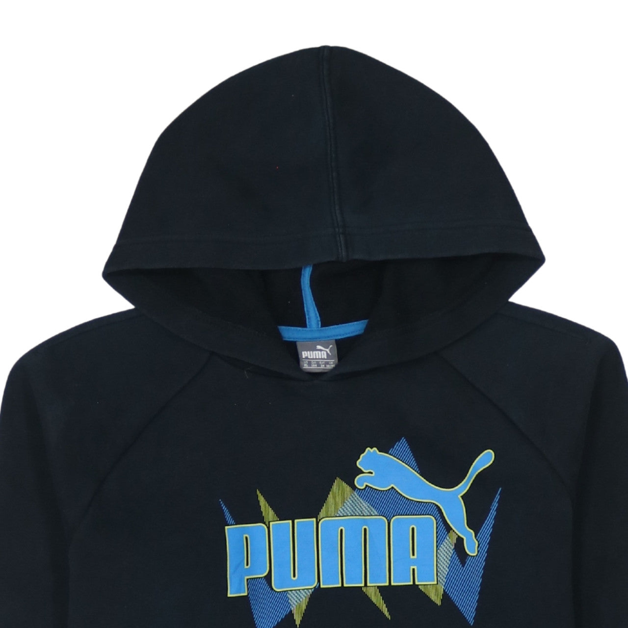 Teens UK Size 164 PUMA Black Pullover Hoodie