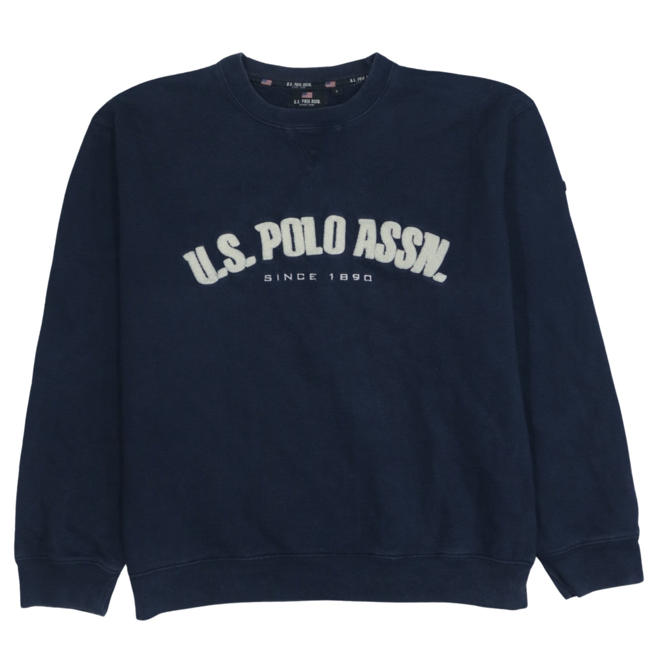 Mens UK Size L U.S. Polo Assn. Blue Pullover Sweatshirt