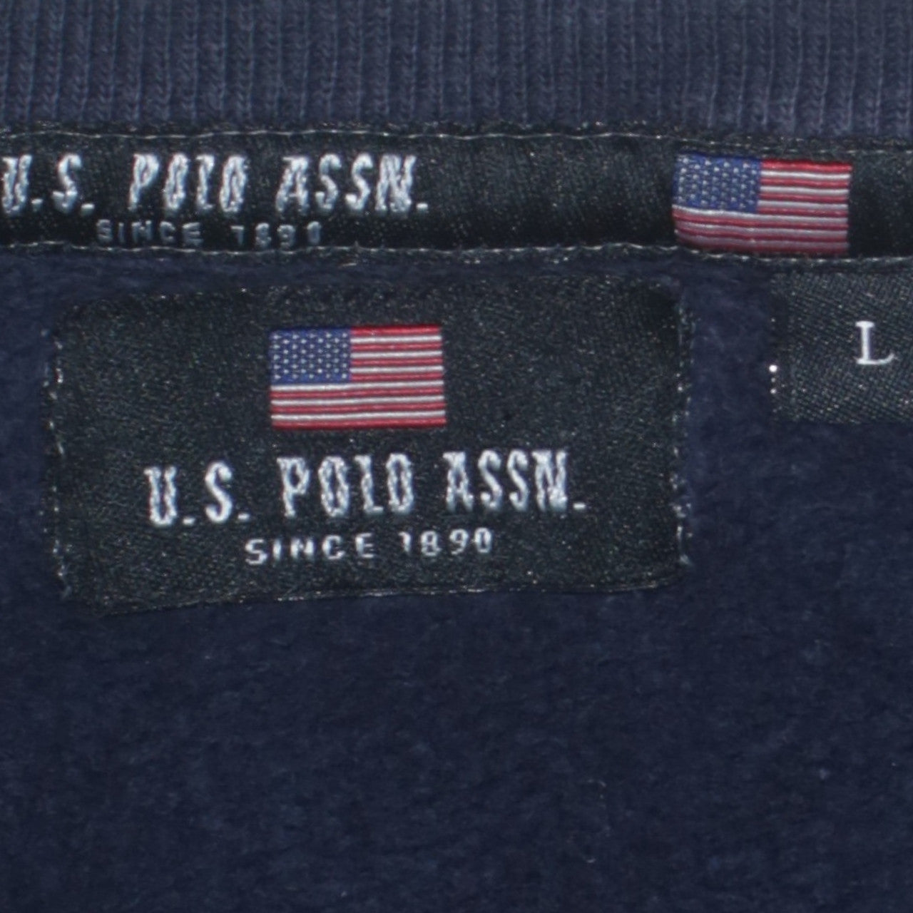 Mens UK Size L U.S. Polo Assn. Blue Pullover Sweatshirt