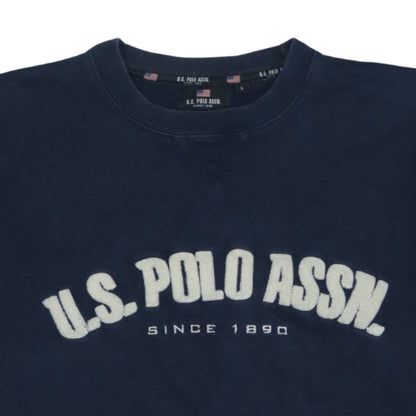 Mens UK Size L U.S. Polo Assn. Blue Pullover Sweatshirt