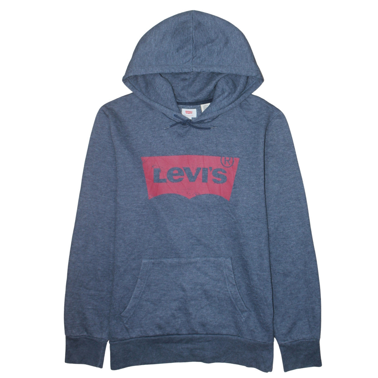 Mens UK Size L Levi's Blue Pullover Hoodie
