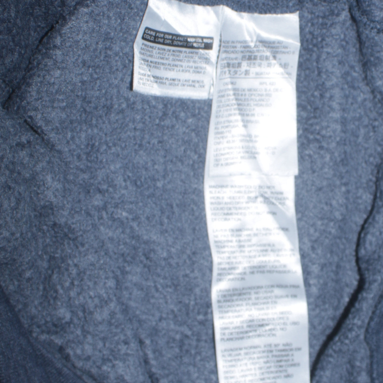 Mens UK Size L Levi's Blue Pullover Hoodie