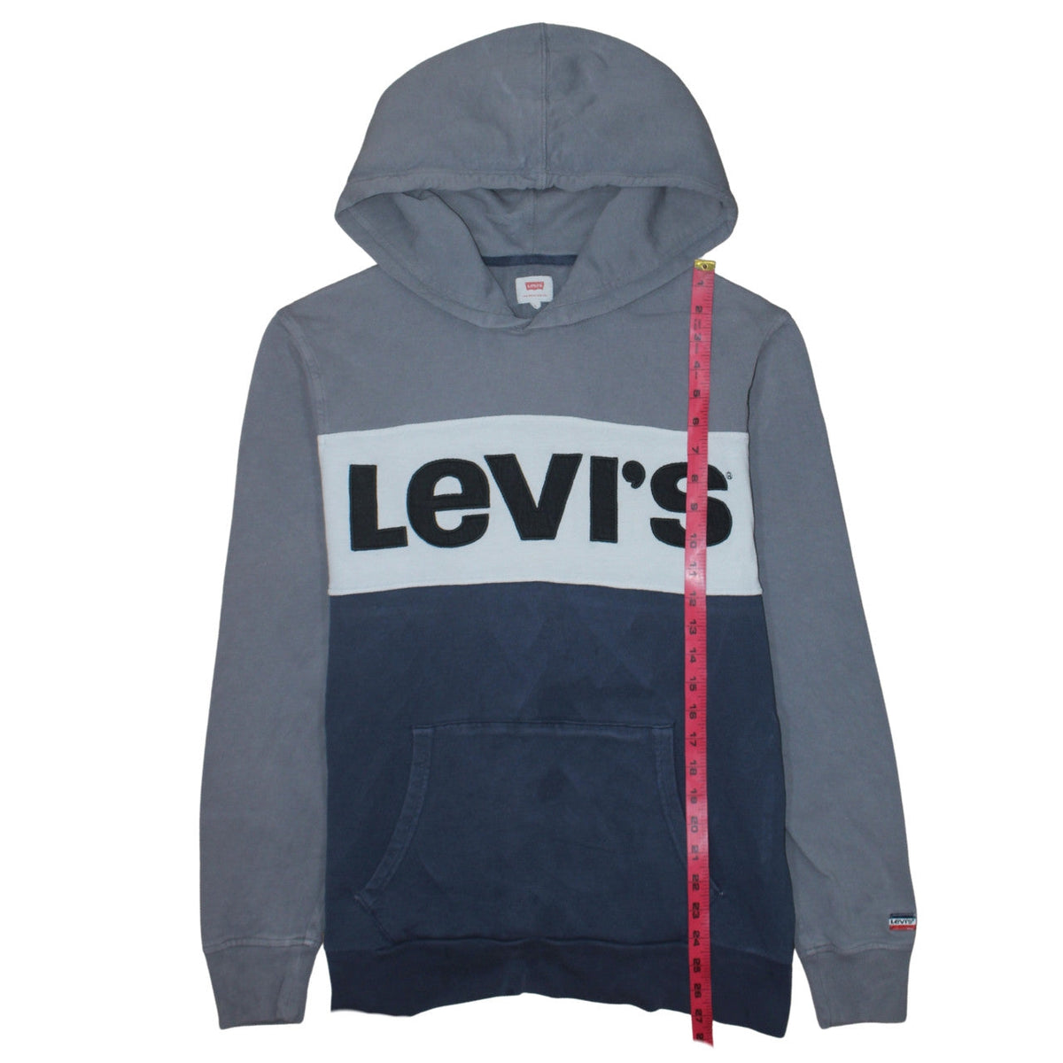 Mens UK Size M Levi's Blue Pullover Hoodie