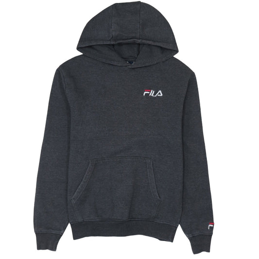 Mens UK Size S FILA Grey Pullover Hoodie