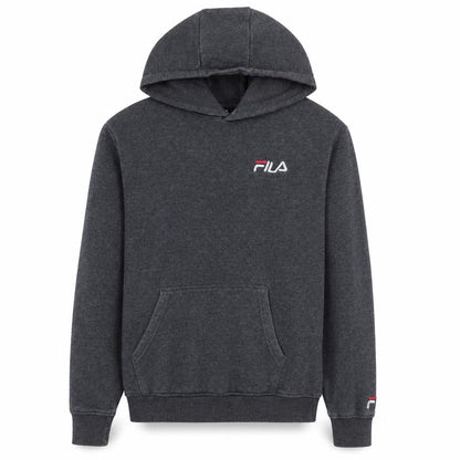 Fila Men's Grey Pullover Hoodie Small Regular Fit Fleece Sweatshirt