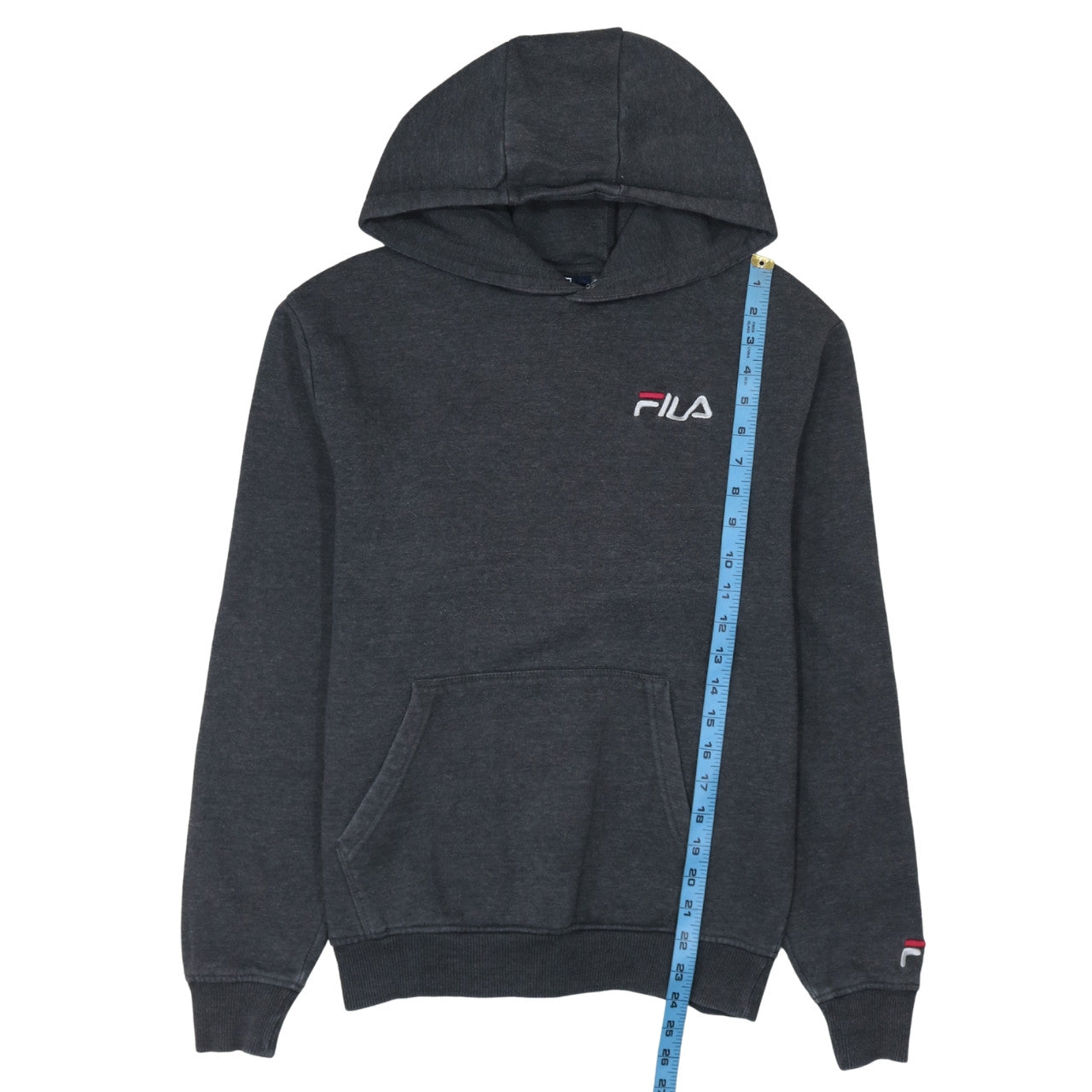 Mens UK Size S FILA Grey Pullover Hoodie