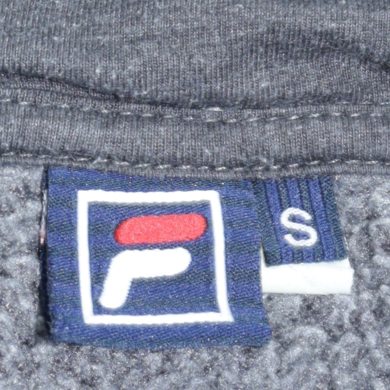 Mens UK Size S FILA Grey Pullover Hoodie